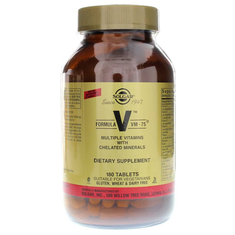 Solgar Formula Vm-75 Tablets 180 Tablets