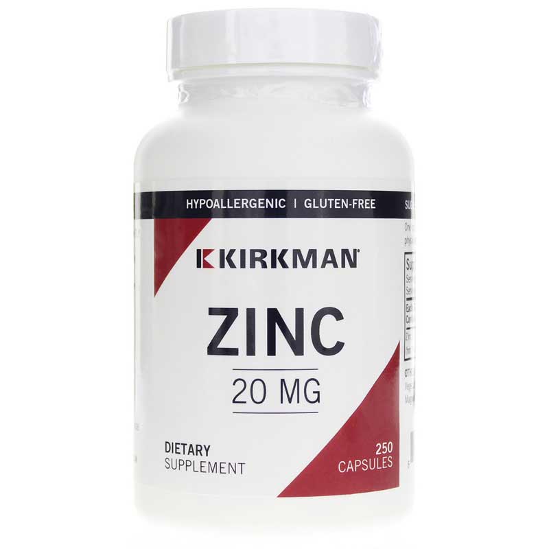 Kirkman Zinc 20 Mg 250 Capsules