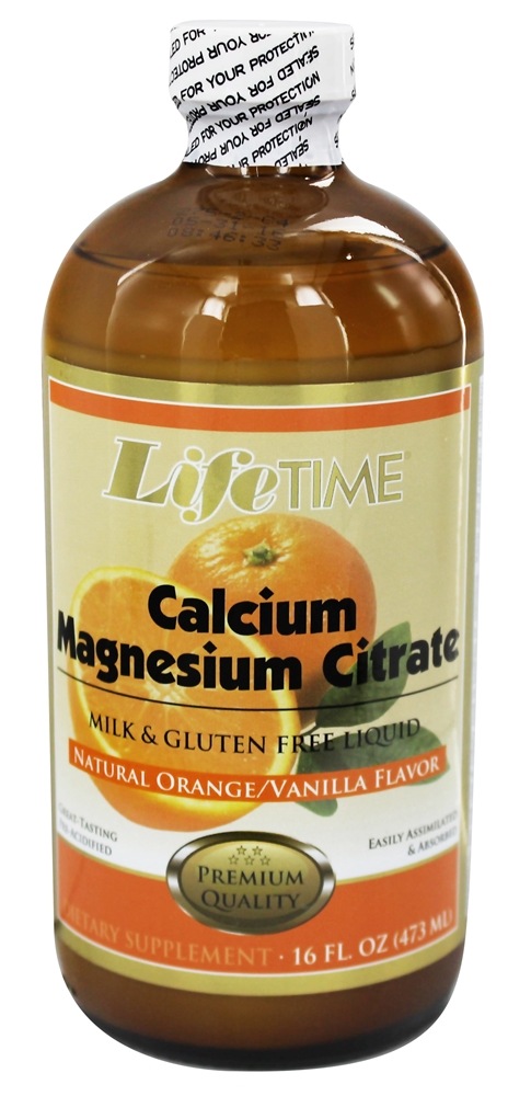 LifeTime Vitamins - Liquid Calcium Magnesium Citrate Natural Orange Vanilla Flavor - 16 fl. oz.