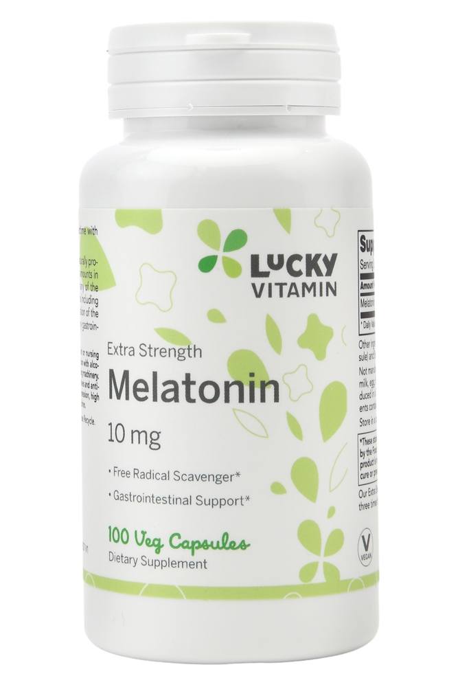 LuckyVitamin - Melatonin Extra Strength 10 mg. - 100 Veg Capsules