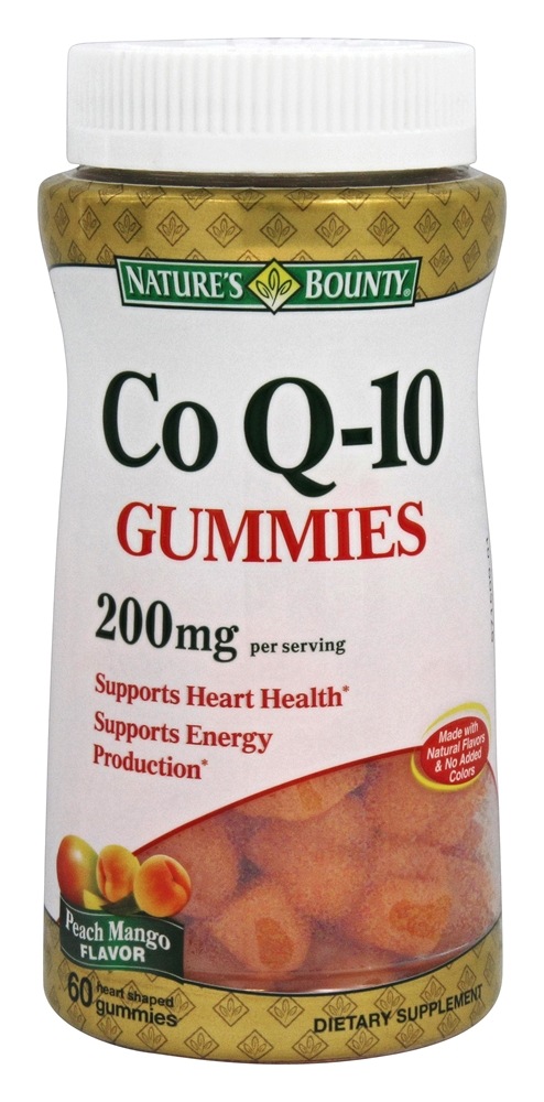 Nature's Bounty - CoQ-10 Gummies Peach Mango Flavor 200 mg. - 60 Gummies