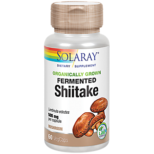 Organically Grown Fermented Shiitake Mushroom - 500 MG (60 Vegetable Capsules)