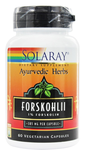 Solaray - Ayurvedic Herbs Forskohlii Forskolin 385 mg. - 60 Capsules