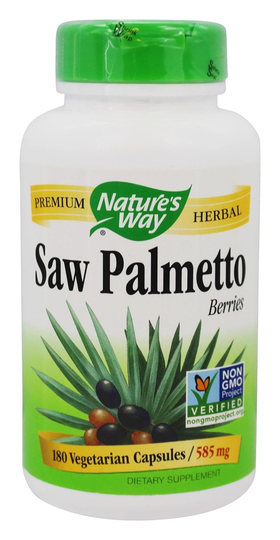 Nature's Way - Saw Palmetto Berries 585 mg. - 180 Vegetarian Capsules