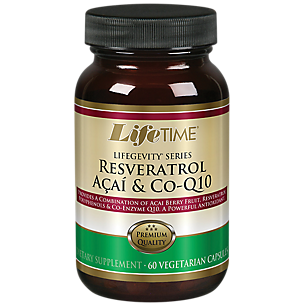 Resveratrol, Acai & CoQ-10 - Powerful Antioxidant Formula (60 Vegetarian Capsules)