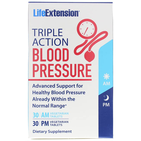Life Extension Triple Action Blood Pressure 60 Veg Tablets