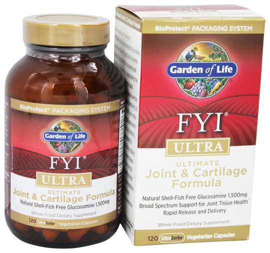 Garden of Life - FYI Ultra Ultimate Joint and Cartilage Formula - 120 Vegetarian Capsules