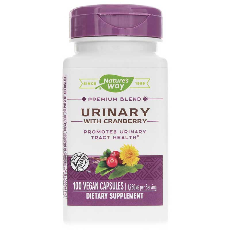 Natures Way Urinary with Cranberry Premium Blend 100 Vegan Capsules