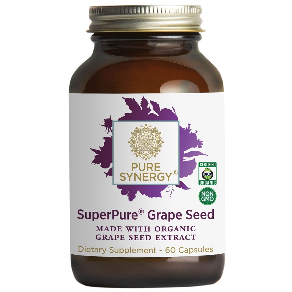 Pure Synergy - SuperPure Grape Seed Organic Extract - 60 Capsules