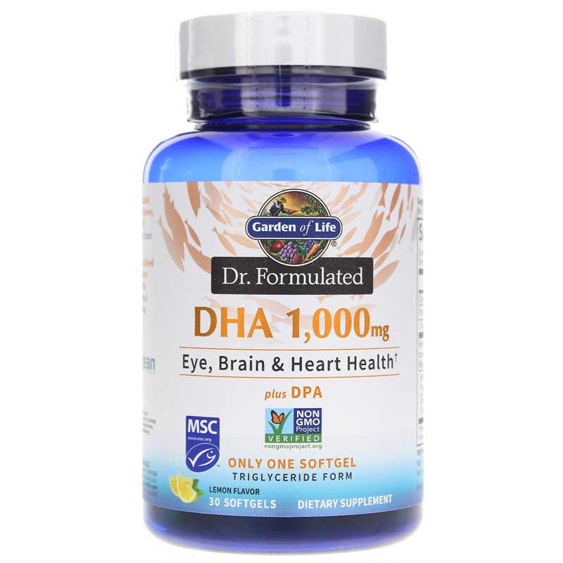 Garden of Life Dr. Formulated DHA 1000 Mg 30 Softgels