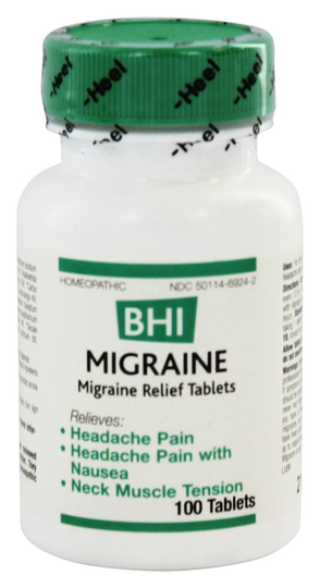 BHI/Heel - Migraine - 100 Tablets Formerly Headache II