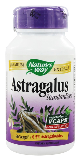 Nature's Way - Standardized Astragalus - 60 Vegetarian Capsules
