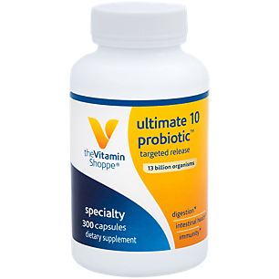 Ultimate 10 Probiotic - Targeted Release - 13 Billion Organisms (300 Vegetarian Capsules)