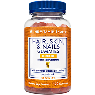 Hair, Skin & Nails Gummies - 5,000 MCG per Serving - Cream Soda (120 Gummies)