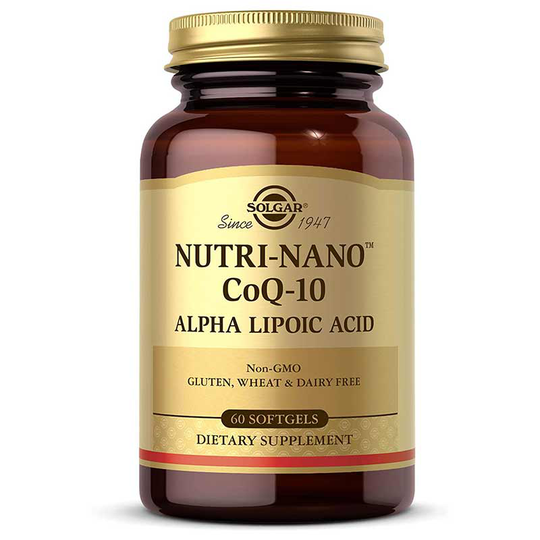 Solgar Nutri-Nano CoQ-10 Alpha Lipoic Acid 60 Softgels