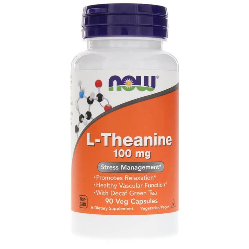NOW Foods L-Theanine 100 Mg 90 Veg Capsules