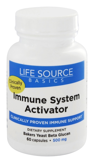 Life Source Basics - Immune System Activator with BetaRight WGP 500 mg. - 60 Capsules