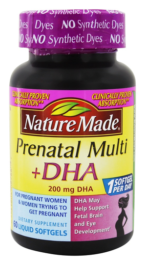 Nature Made - Prenatal Multi DHA 200 mg. - 60 Liquid Softgels