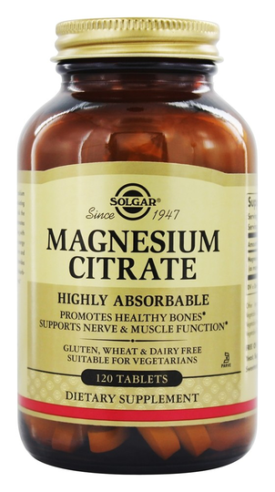 Solgar - Magnesium Citrate 420 mg. - 120 Tablets