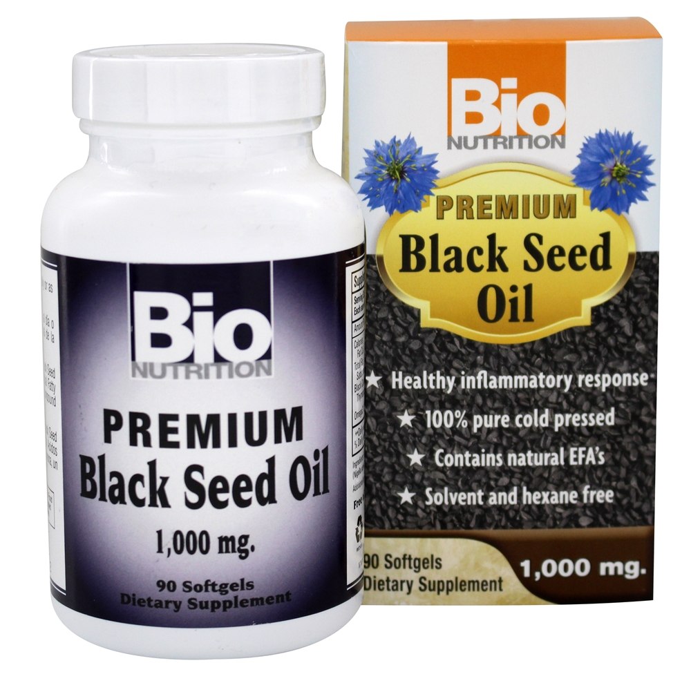Bio Nutrition - Premium Black Seed Oil 1000 mg. - 90 Capsules