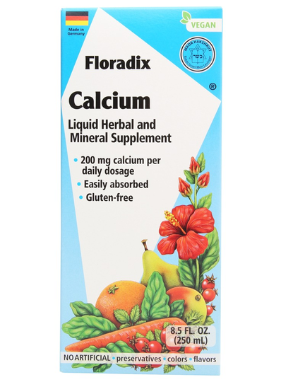 Gaia Herbs - Floradix Calcium Vegan Liquid 200 mg. - 8.5 fl. oz.