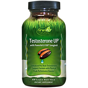 Testosterone UP with Powerful LJ100 Longjack for Men (60 Liquid Softgels)