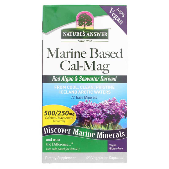 Natures Answer Marine Based Cal-Mag 120 Veg Capsules