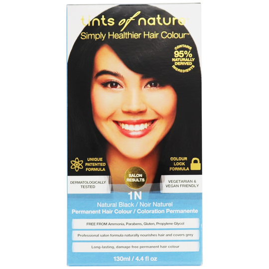 Tints Of Nature - Conditioning Permanent Hair Color 1N Natural Black - 4.4 fl. oz.