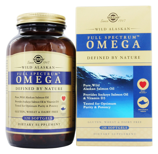 Solgar - Full Spectrum Omega Wild Alaskan Salmon Oil - 120 Softgels