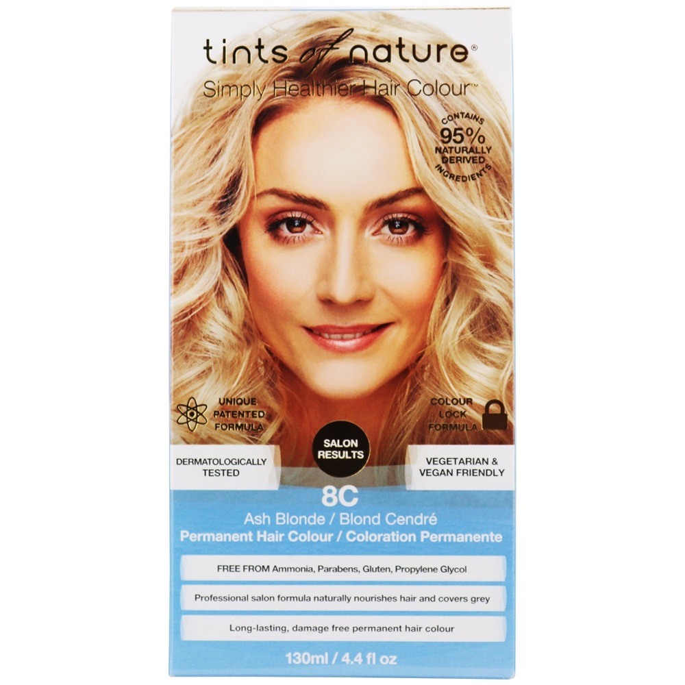 Tints Of Nature - Conditioning Permanent Hair Color 8C Ash Blonde - 4.4 fl. oz.