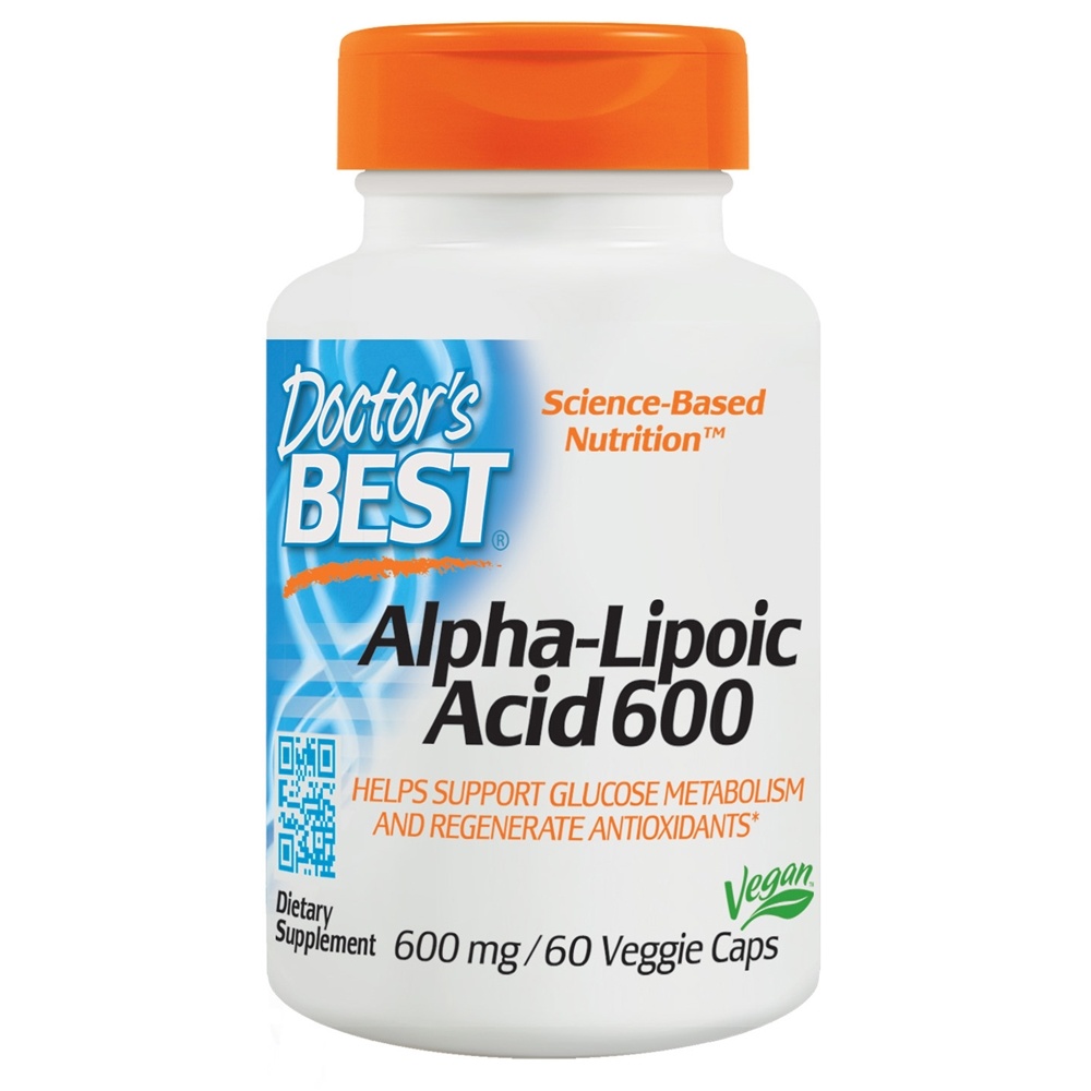 Doctor's Best - Alpha Lipoic Acid 600 mg. - 60 Vegetarian Capsules