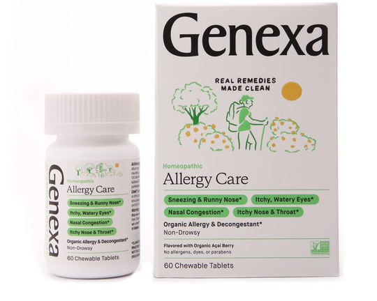 Genexa - Allergy-Care Organic Allergy & Decongestant Acai Berry - 60 Chewable Tablets