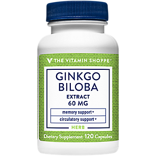 Ginkgo Biloba Extract - Memory & Circulatory Support - 60 MG (120 Capsules)
