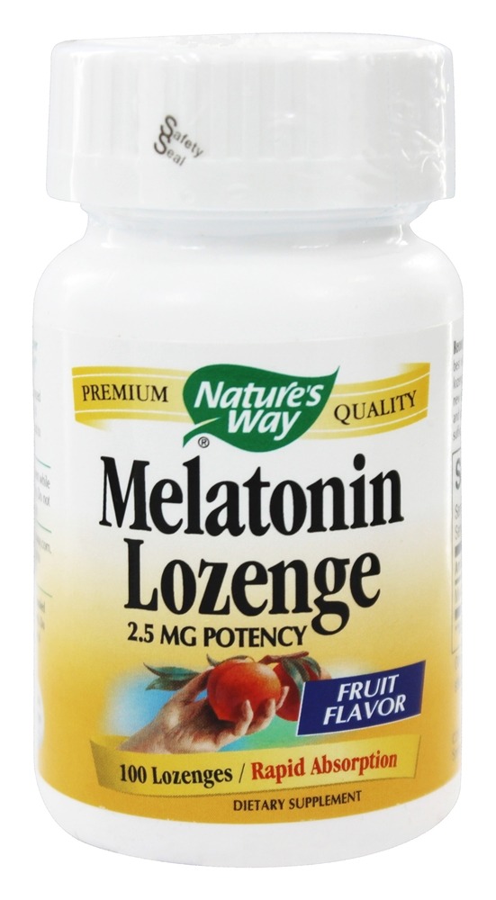Nature's Way - Melatonin Fruit Flavor 2.5 mg. - 100 Lozenges