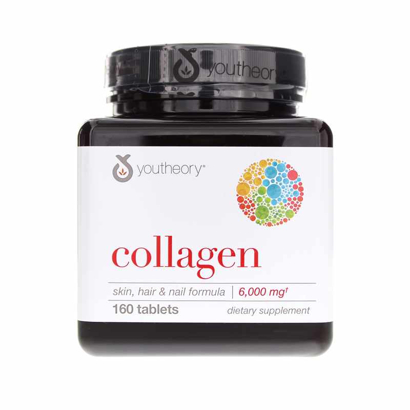 Youtheory Collagen Skin Hair & Nail Formula, 160 Tablets