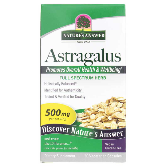 Natures Answer Astragalus Root 90 Veg Capsules