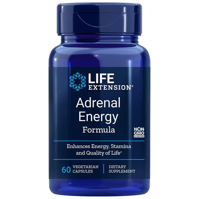 Life Extension Adrenal Energy Formula 60 Veg Capsules
