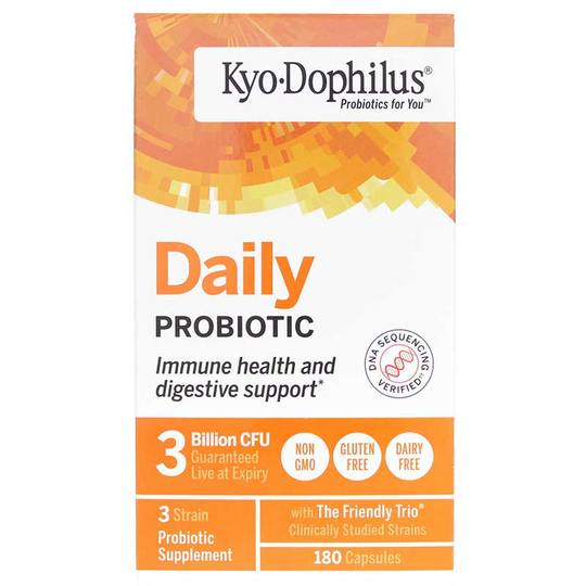 Kyolic Kyo-Dophilus Daily Probiotic Immune & Digestive Support,180 Capsules