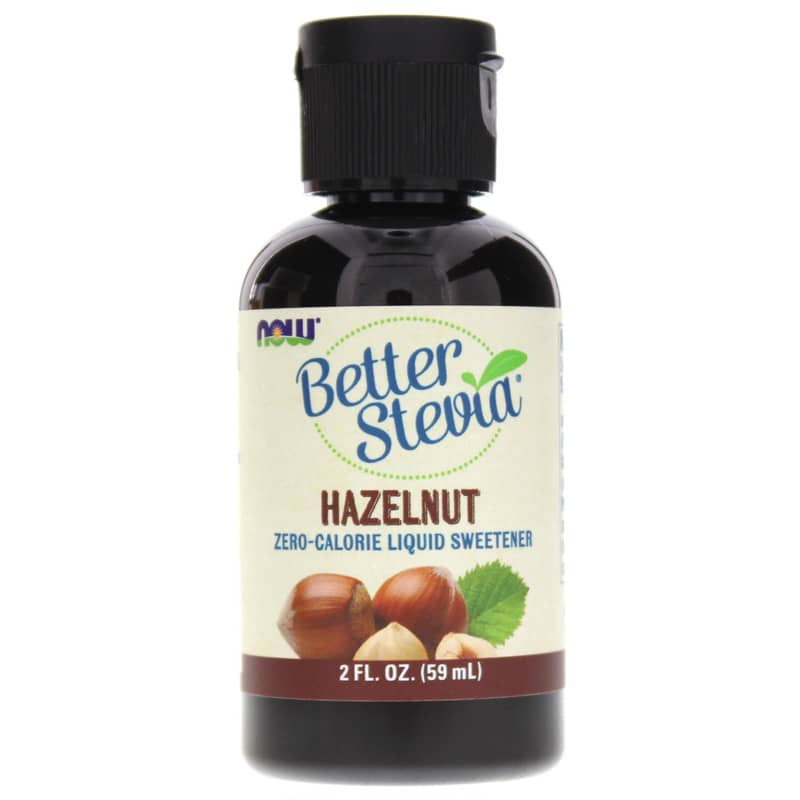 NOW Foods Better Stevia Liquid Sweetener Hazelnut 2 Oz