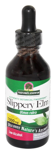 Nature's Answer - Slippery Elm Inner Bark Organic Alcohol - 2 fl. oz.
