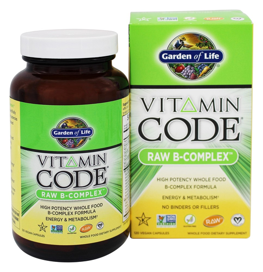 Garden of Life - Vitamin Code Raw B Complex - 120 Vegetarian Capsules
