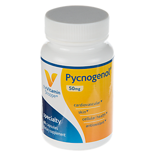 Pycnogenol® Antioxidant - Supports Cardiovascular & Cellular Health - 50 MG (60 Capsules)