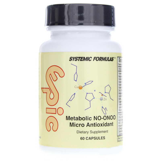 Systemic Formulas Epic Metabolic No-Onoo Micro Antioxidant 60 Capsules