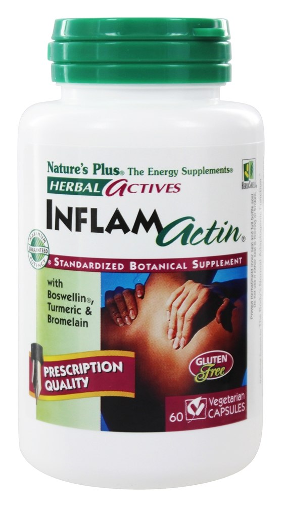 Natures Plus - Herbal Actives InflamActin - 60 Vegetarian Capsules