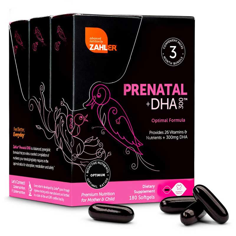 Zahler Prenatal + DHA 300 180 Softgels