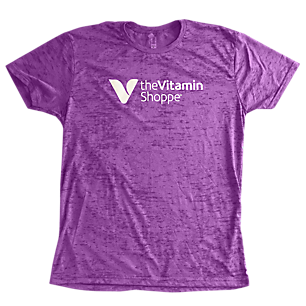 Ladies Burnout Tee Plum