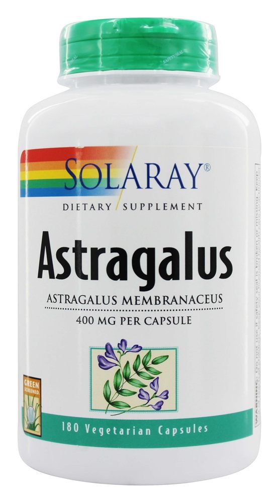 Solaray - Astragalus 400 mg. - 180 Capsules