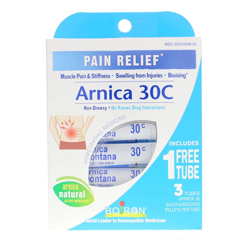 Boiron Arnica 30C Pain Relief Buy 2 Get 1 Free Value Pack 80 Pellets