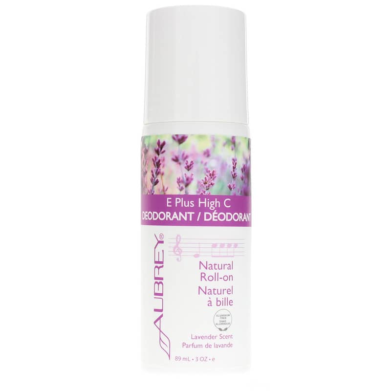 Aubrey Organics E Plus High C Deodorant Roll-On Lavender 3 Oz