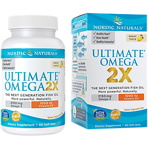 Ultimate Omega 2X - 2,150 MG Omega-3s - Lemon (60 Softgels)